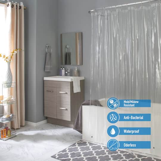Bath Bliss 2 Piece Heavy Weight Shower Liner